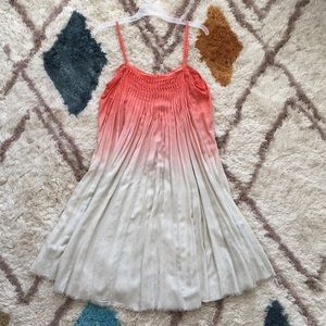 Pink and cream dress